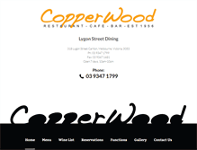 Tablet Screenshot of copperwood.com.au